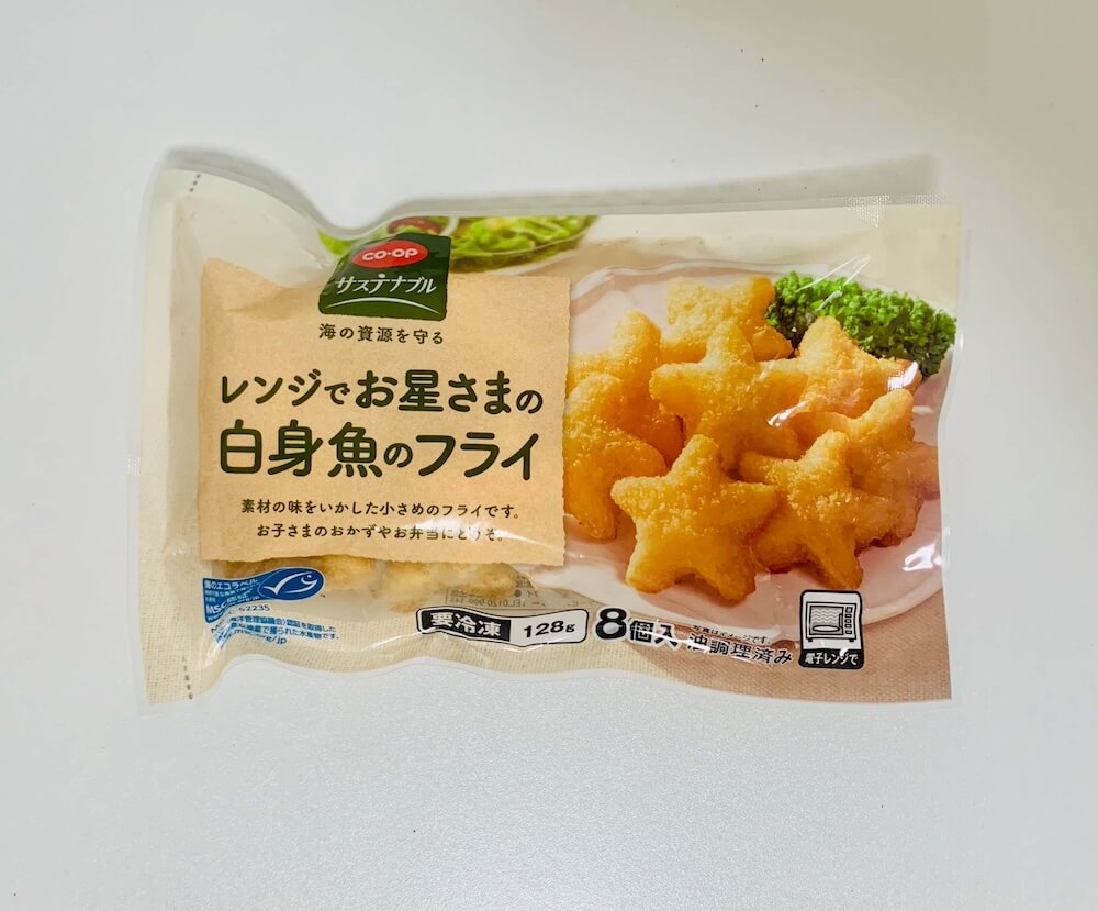 レンジでお星さまの白身魚のフライの商品の写真